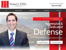 Tablet Screenshot of kingcriminaldefense.com